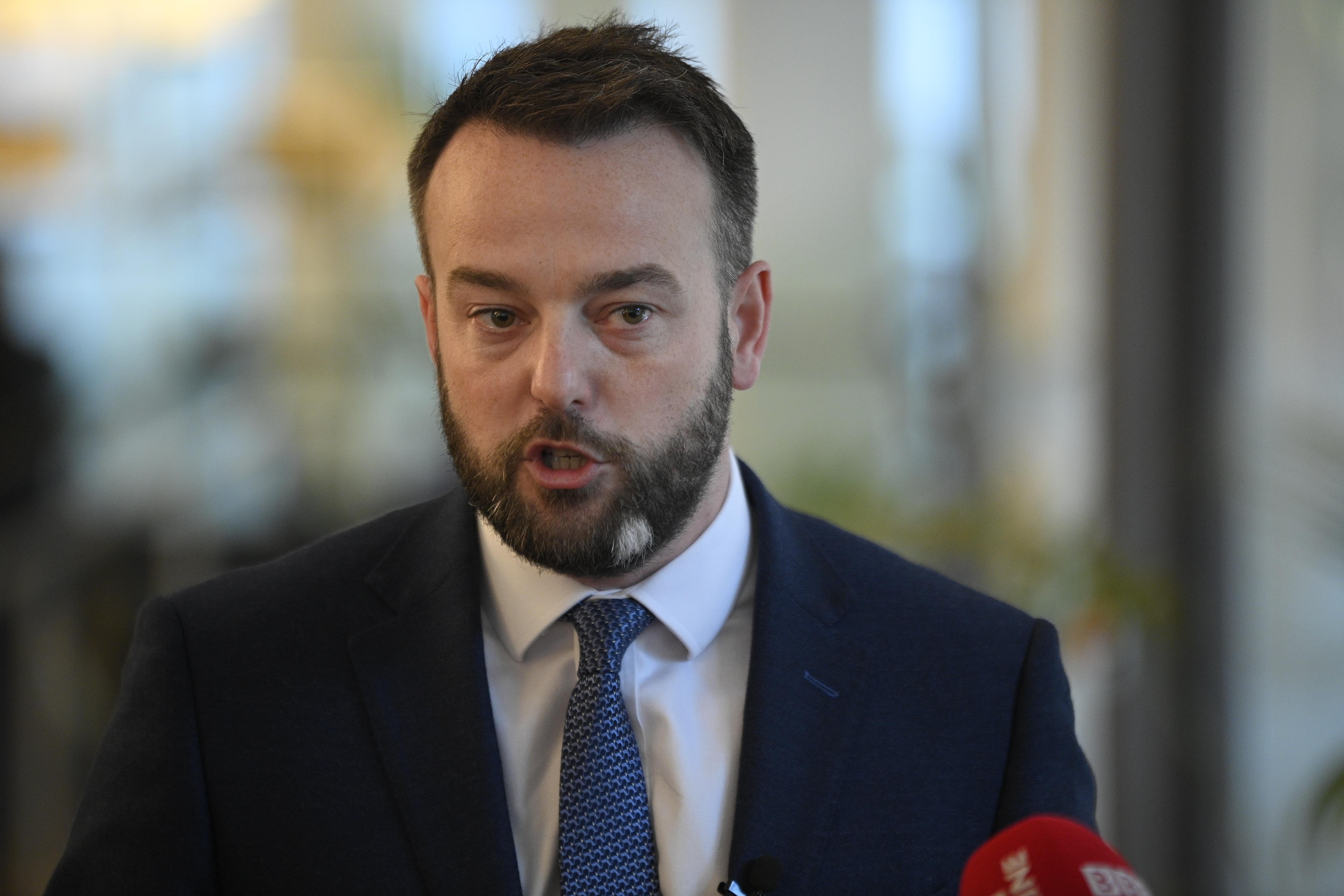 Colum Eastwood’s performance was rated as good or great by 36% of respondents (Mark Marlow/PA)