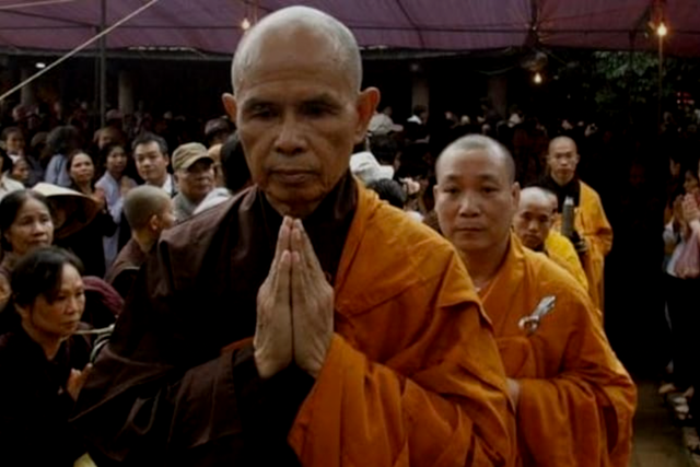 <p>Zen Buddhist monk and peace activist Thich Nhat Hanh gained prominence in the 1960s as a major opponent of the Vietnam War</p>