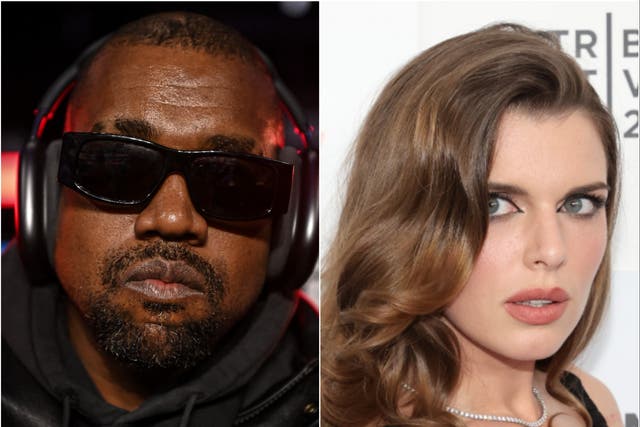 <p>Kanye West and Julia Fox</p>