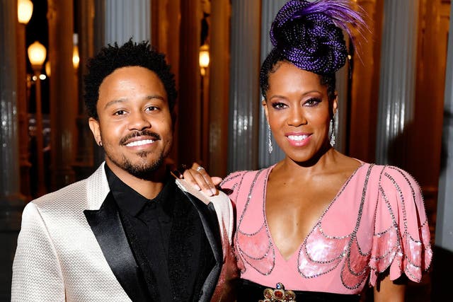 <p>Ian Alexander Jr and Regina King pictured in 2019</p>