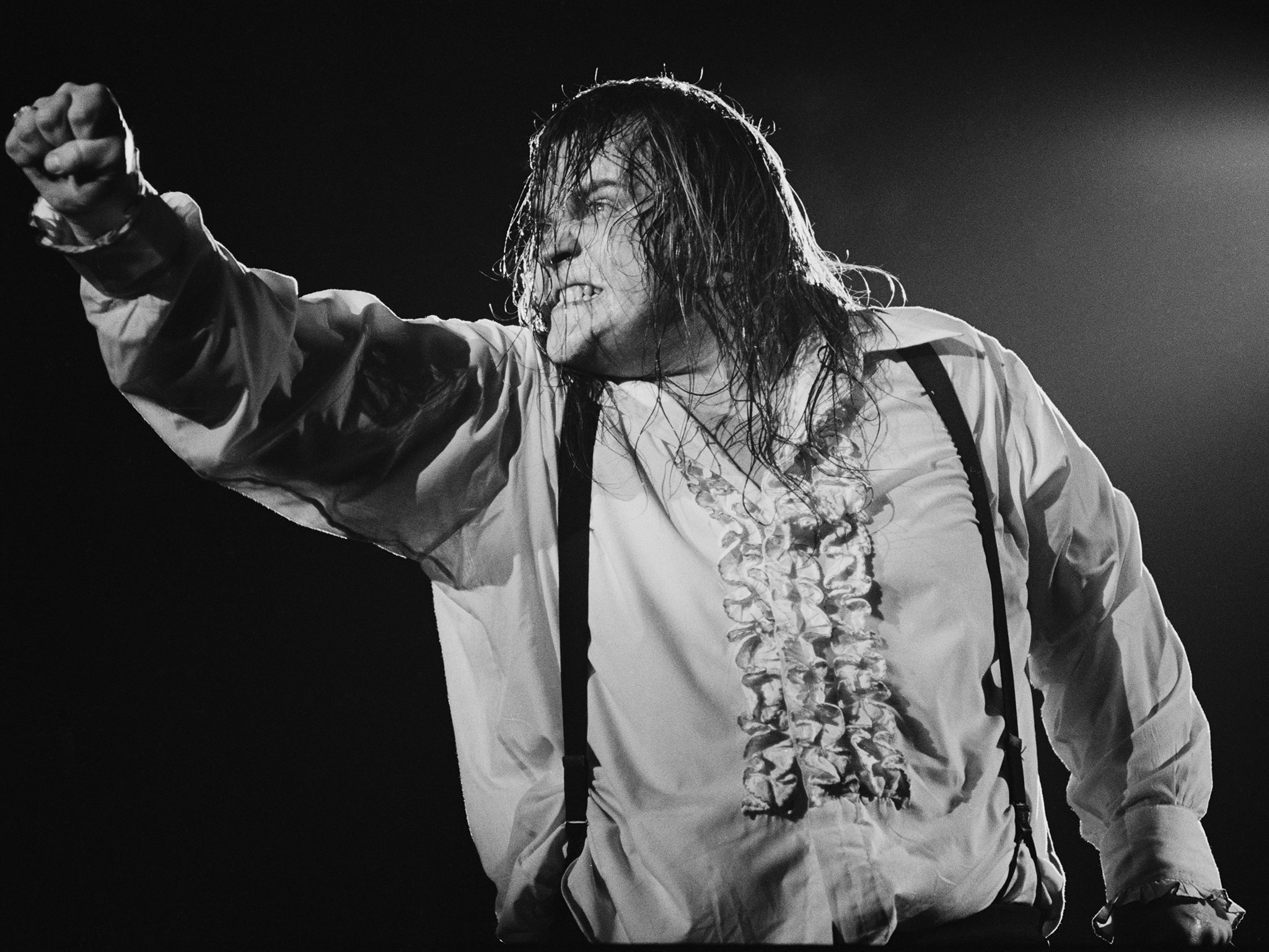 Giving his all during the Bat Out Of Hell Tour, USA, September 1978