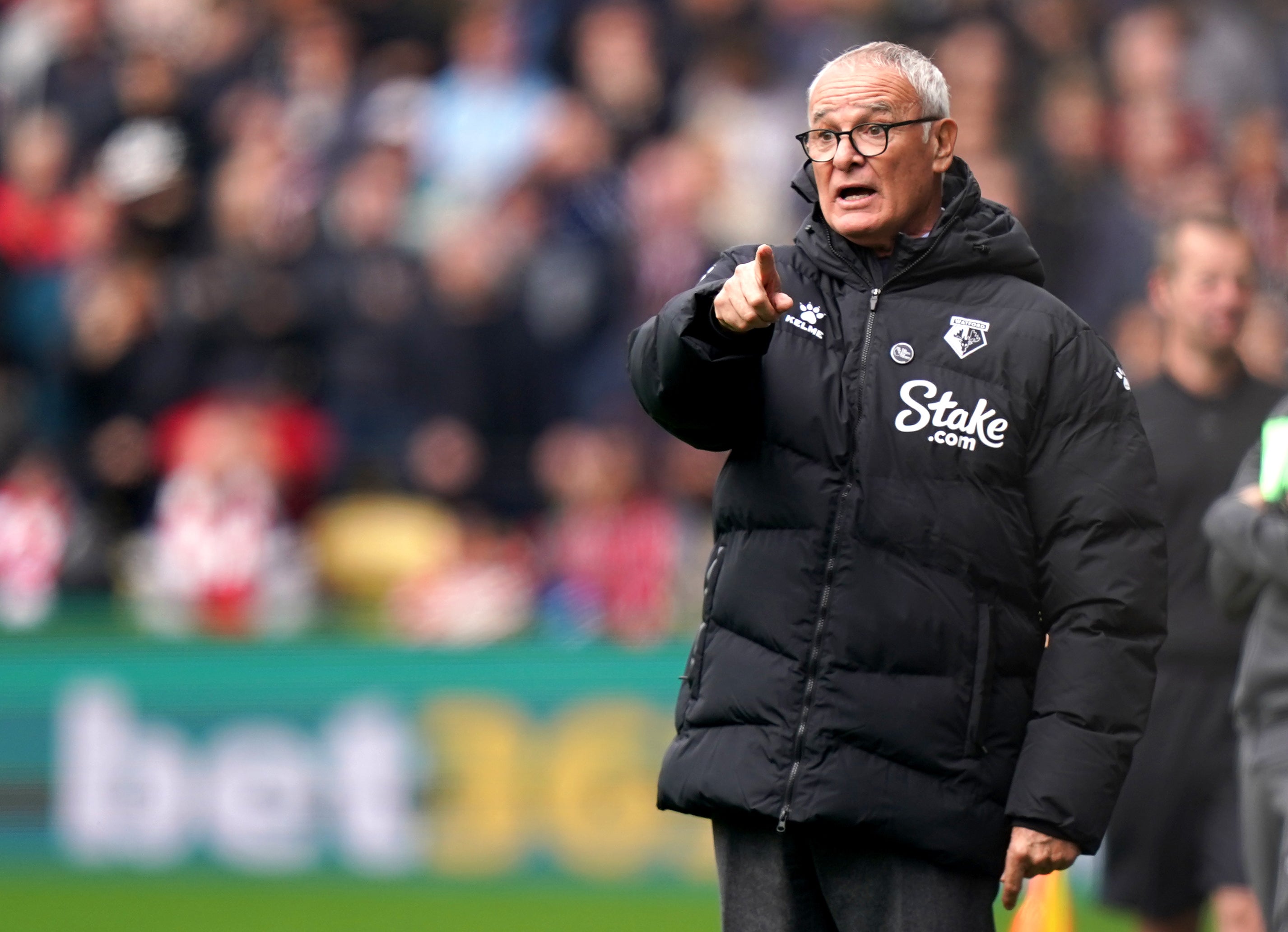 Claudio Ranieri urged his players to believe with ‘passion and heart’ after Watford slipped into the Premier League bottom three (Tess Derry/PA)