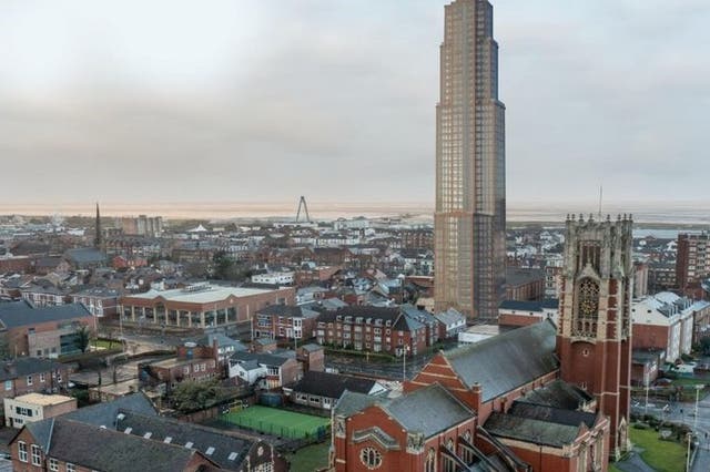 <p>The proposed Tower of Hope, Southport</p>