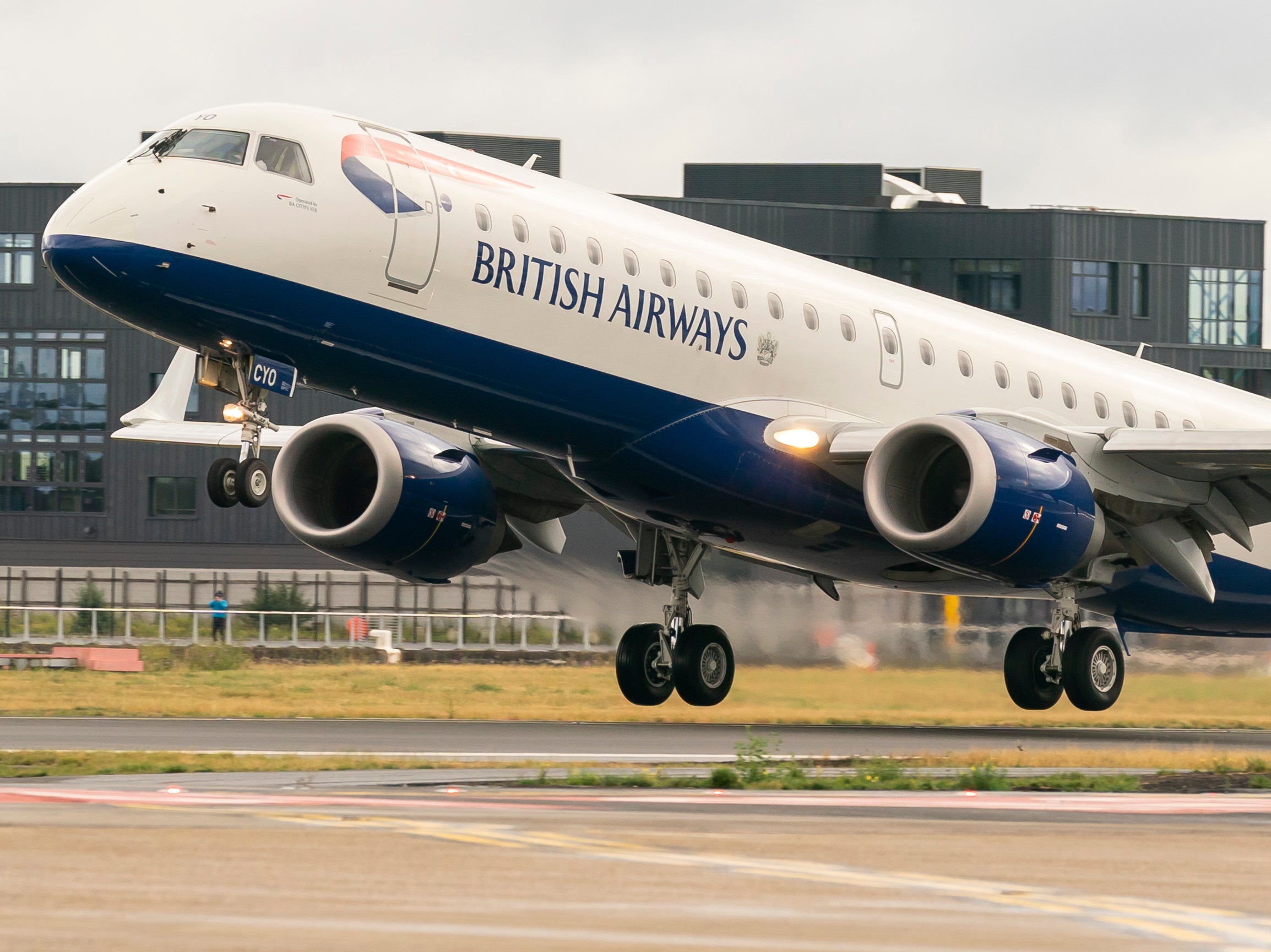Top choice: a British Airways Cityflyer Embraer jet at London City airport