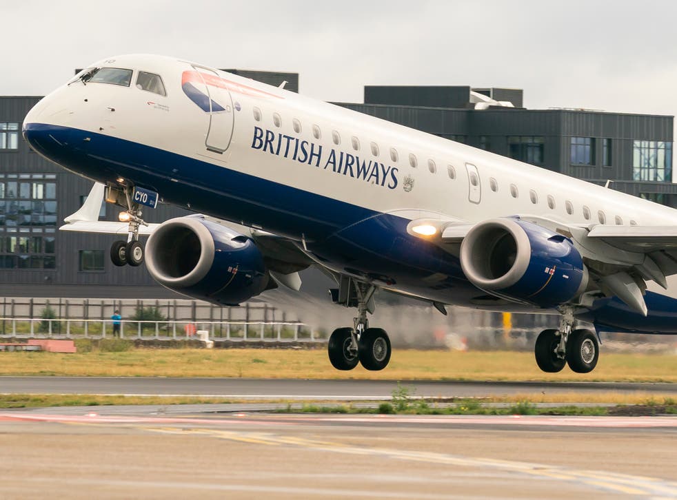 <p>Top choice: a British Airways Cityflyer Embraer jet at London City airport</p>