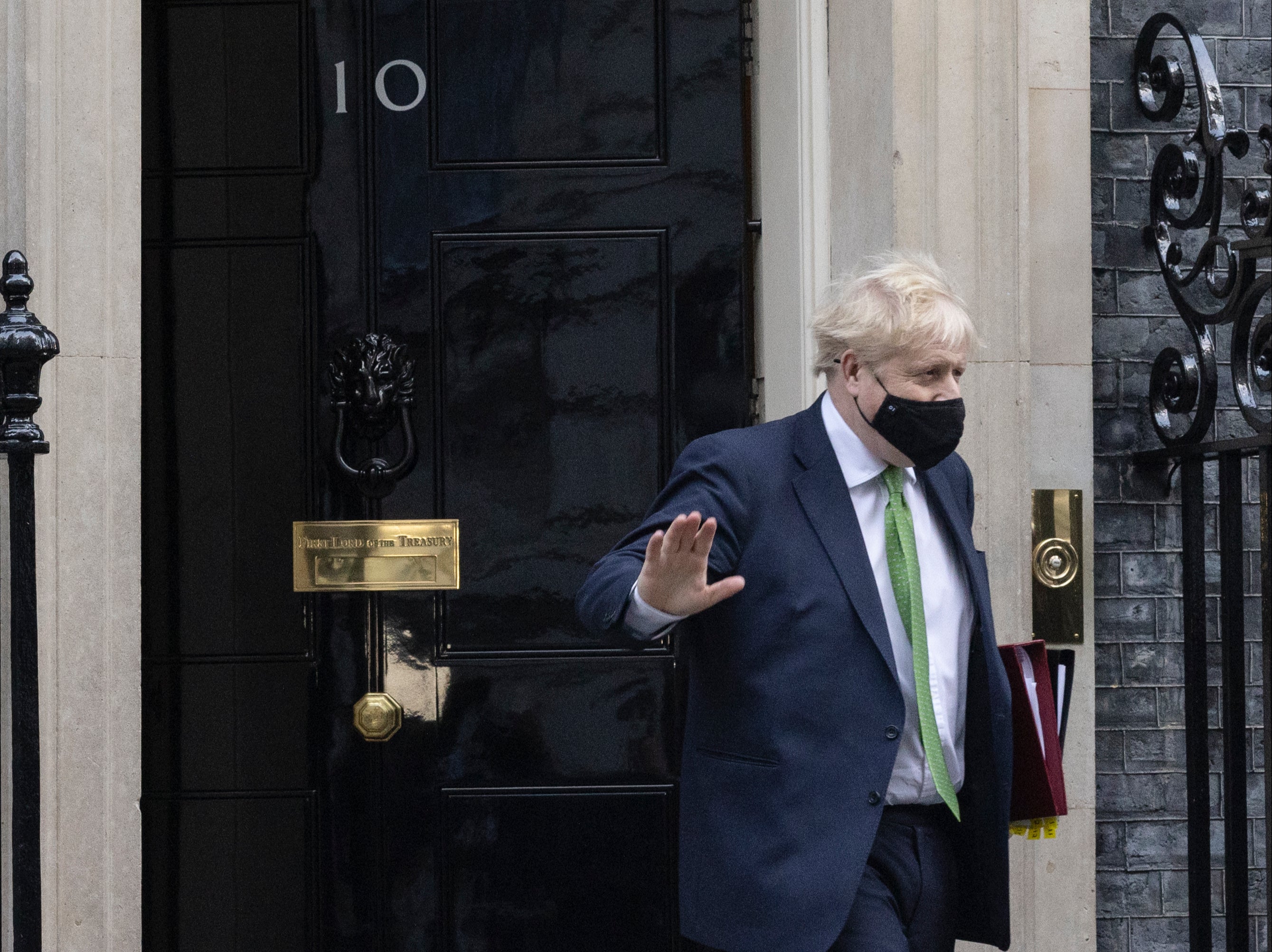 Boris Johnson leaves 10 Downing Street this week