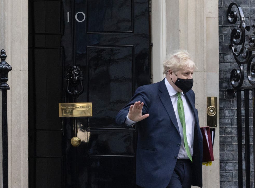 <p>Boris Johnson leaves 10 Downing Street this week </p>