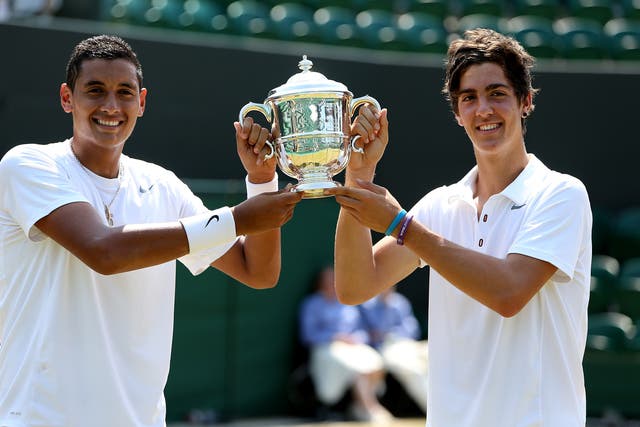 Nick Kyrgios and Thanasi Kokkinakis are looking to emulate their Wimbledon junior success (John Walton/PA)