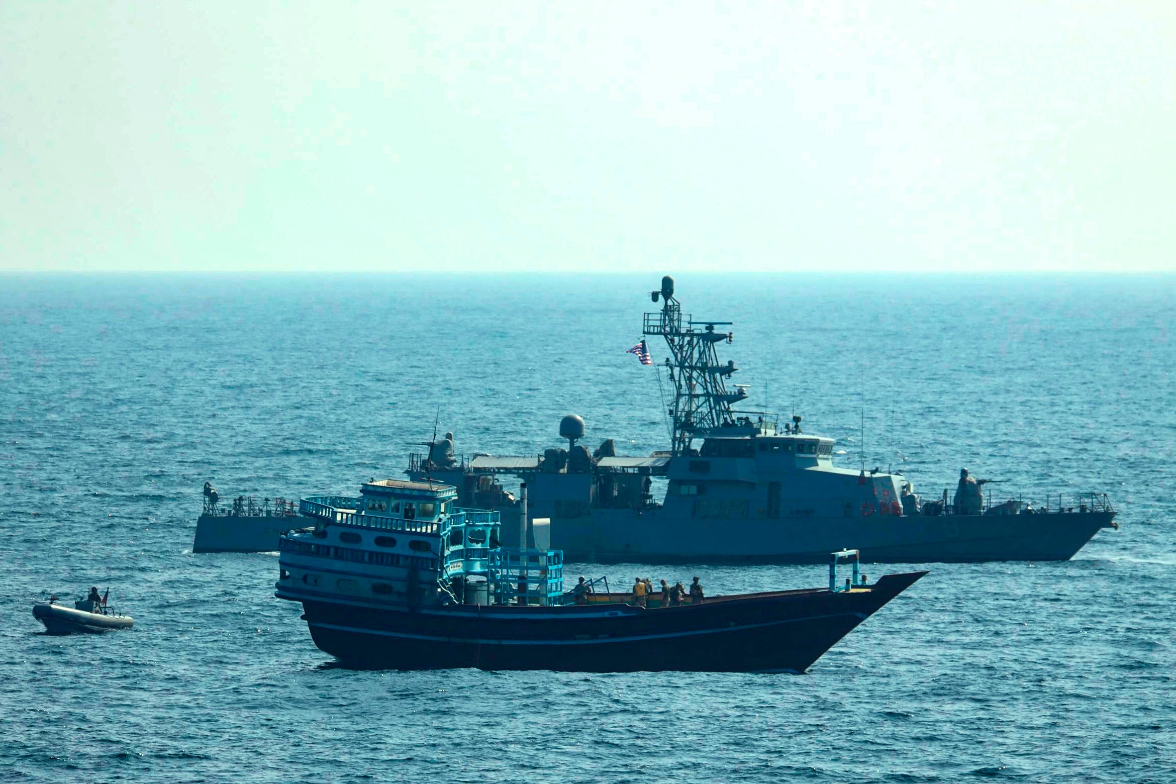 US detains smuggling ship, UK seizes drugs in Mideast waters The Independent image photo