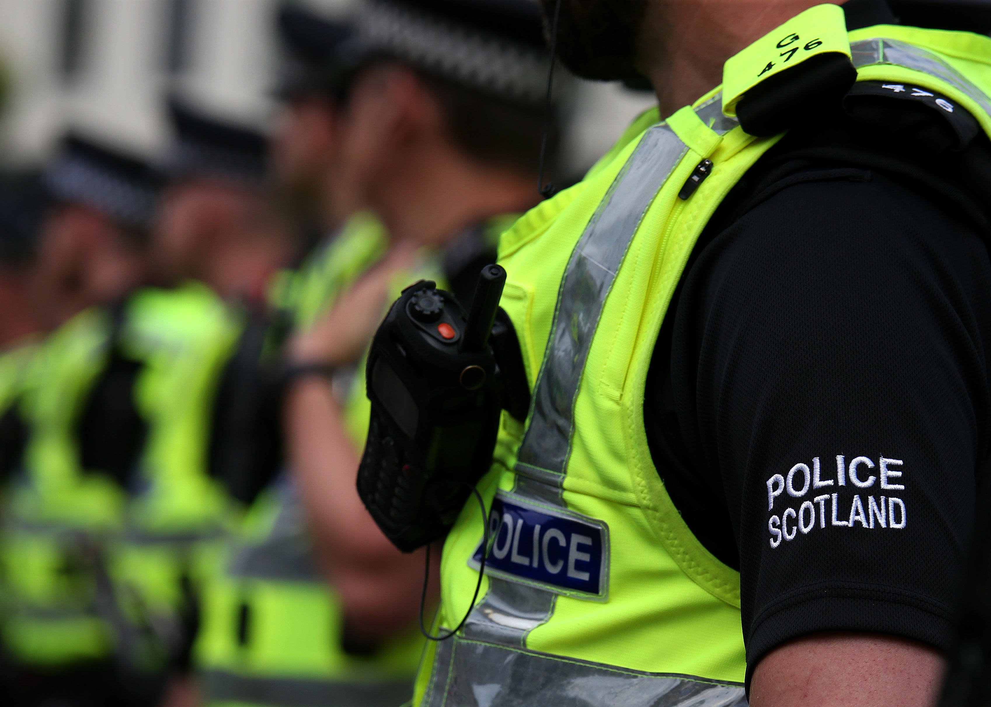 The demonstration was against the handling of the Covid 19 pandemic and vaccination programme, police said (Andrew Milligan/PA)