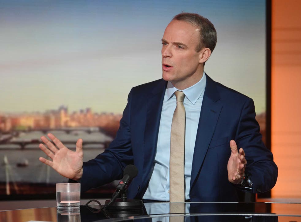 Dominic Raab appeared on the BBC1 current affairs programme Sunday Morning (Jeff Overs/BBC/PA)