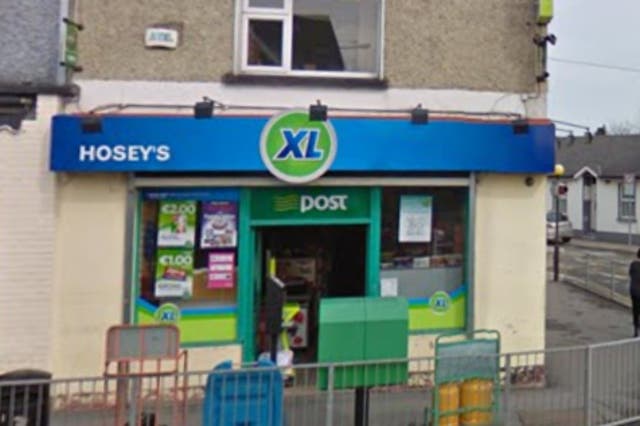 <p>Hosey’s newsagents and post office in Carlow</p>