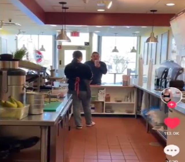 <p>James Iannazzo was caught on camera abusing the Robeks smoothie shop employees</p>