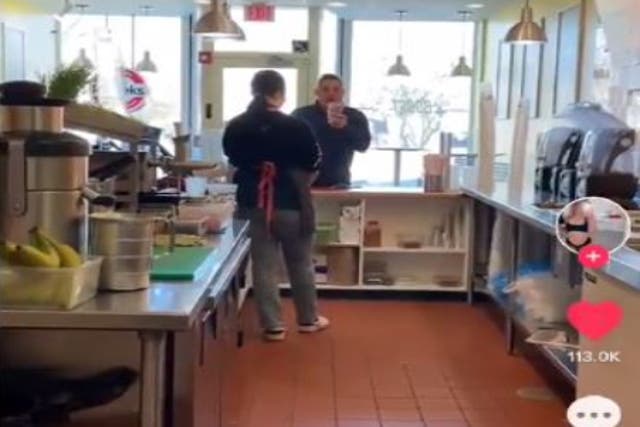 <p>James Iannazzo was caught on camera abusing the Robeks smoothie shop employees</p>