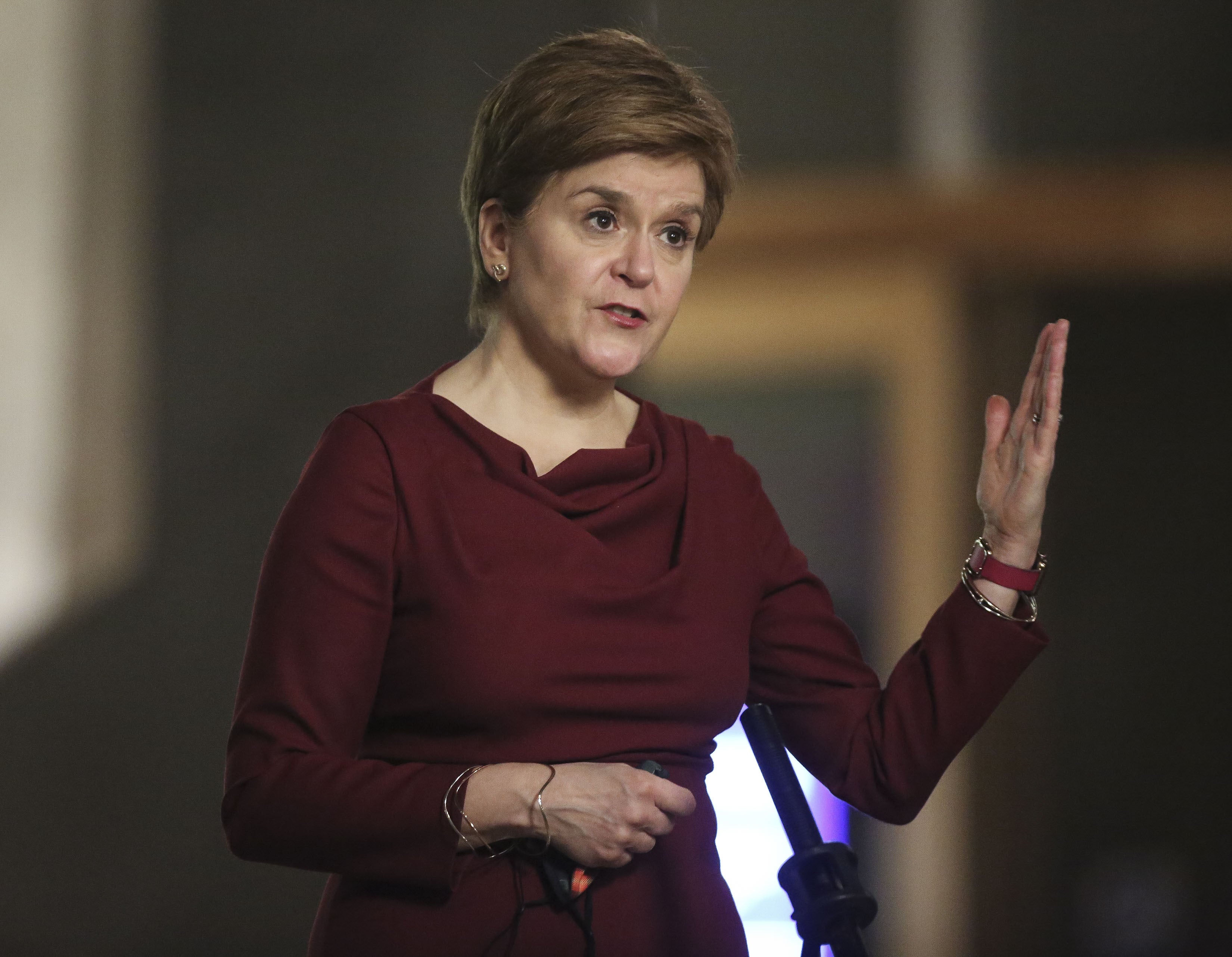 Nicola Sturgeon said Mr Dey had been an ‘effective minister’ who left the government with her ‘best wishes’. (Fraser Bremner/Scottish Daily Mail/PA)
