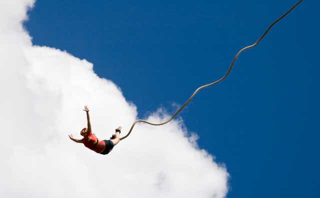 <p>Bungee jumping: just as thrilling in Yorkshire</p>
