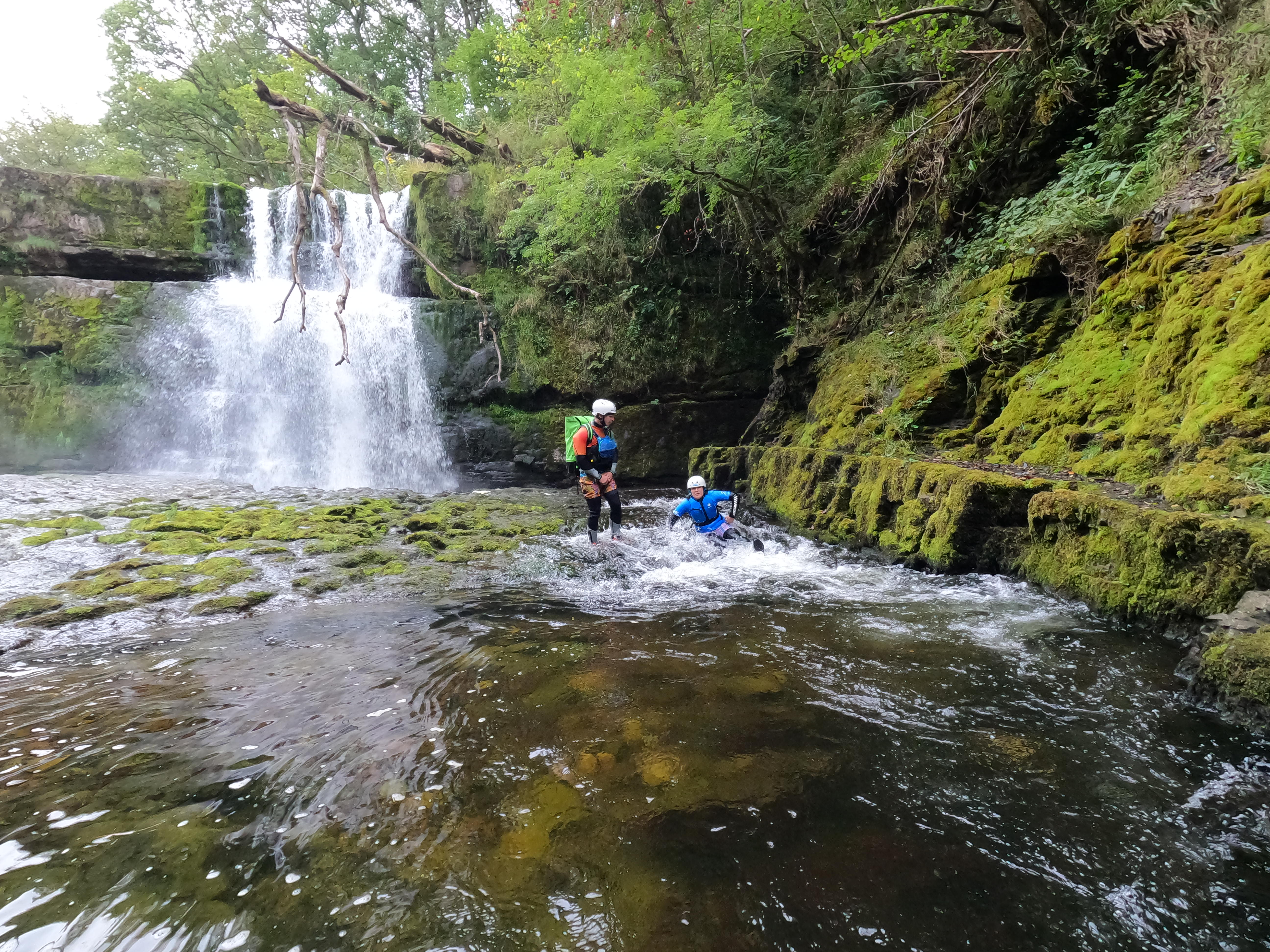 Gorge walking in Wales