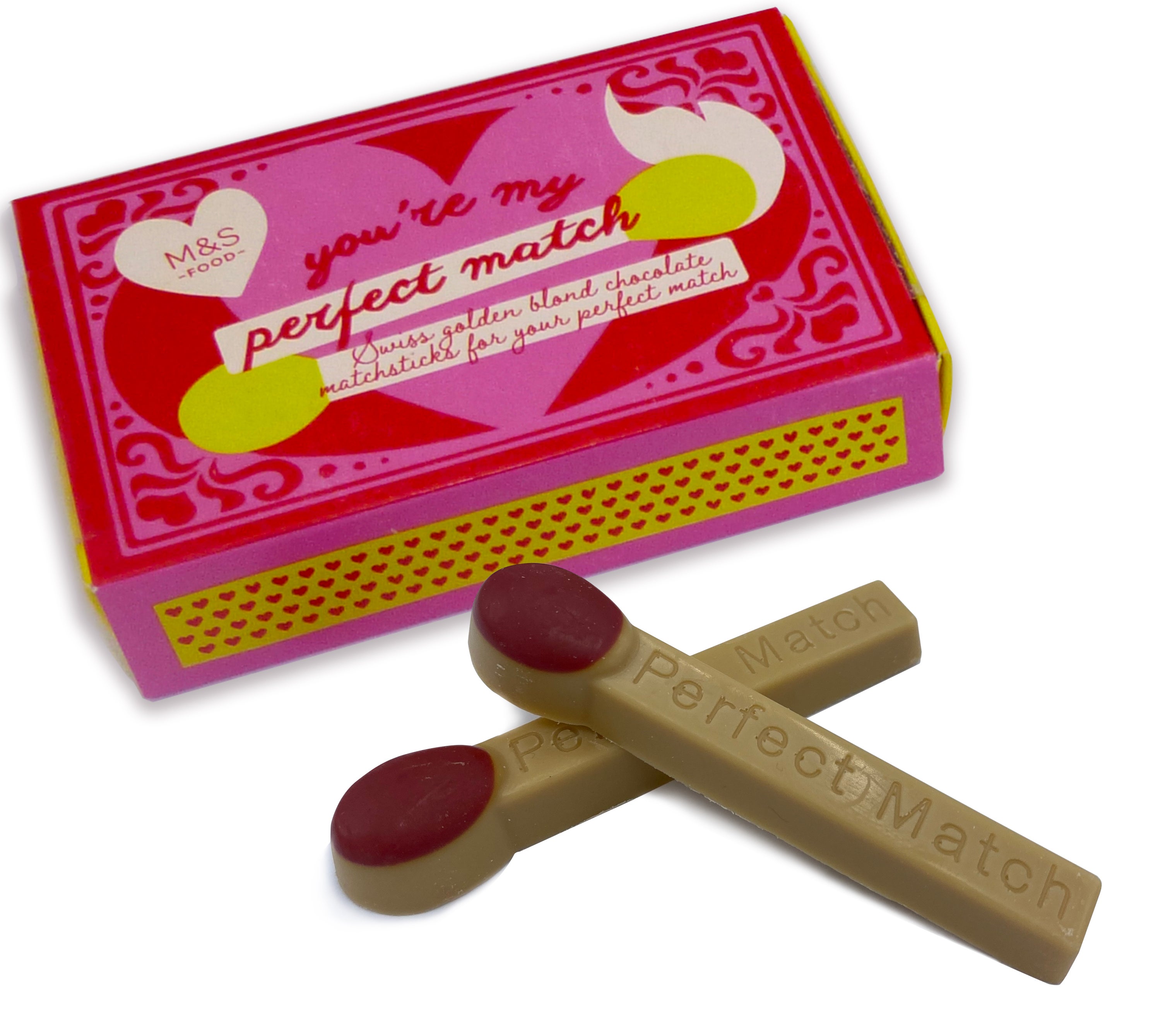 Marks & Spencer’s own design for its chocolate matchstick product (M&S/PA)
