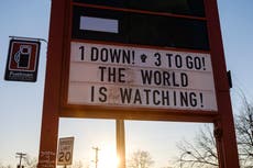 Three officers ‘watched as George Floyd died a slow and agonising death’, says prosecutor in opening statement