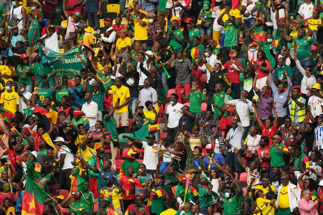 <p>At least eight fans are reported to have died in a stampede before the Cameroon-Comoros game at the Africa Cup of Nations (Themba Hadebe/AP)</p>