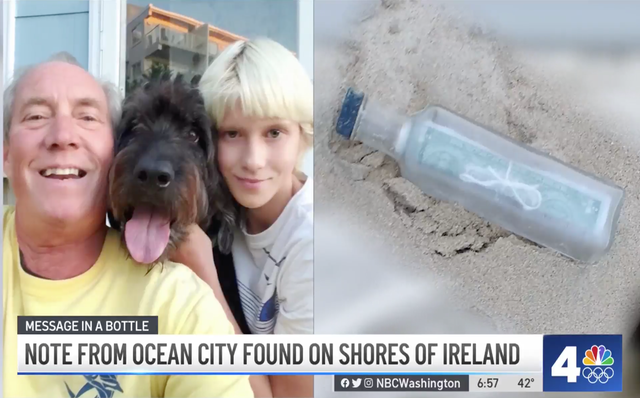 <p>In 2019, 11-year-old Sasha Yonyak tossed a message in a bottle into the Atlantic Ocean. Three years later, it was found in Ireland</p>