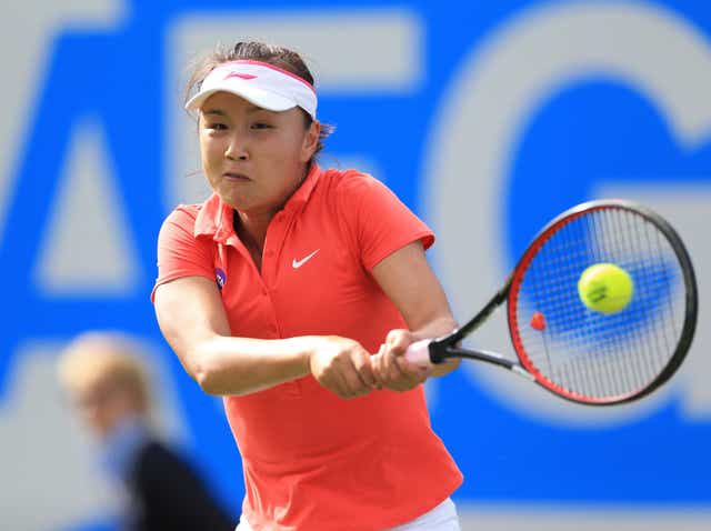 Support for Peng Shuai has been widespread (Nigel French/PA)
