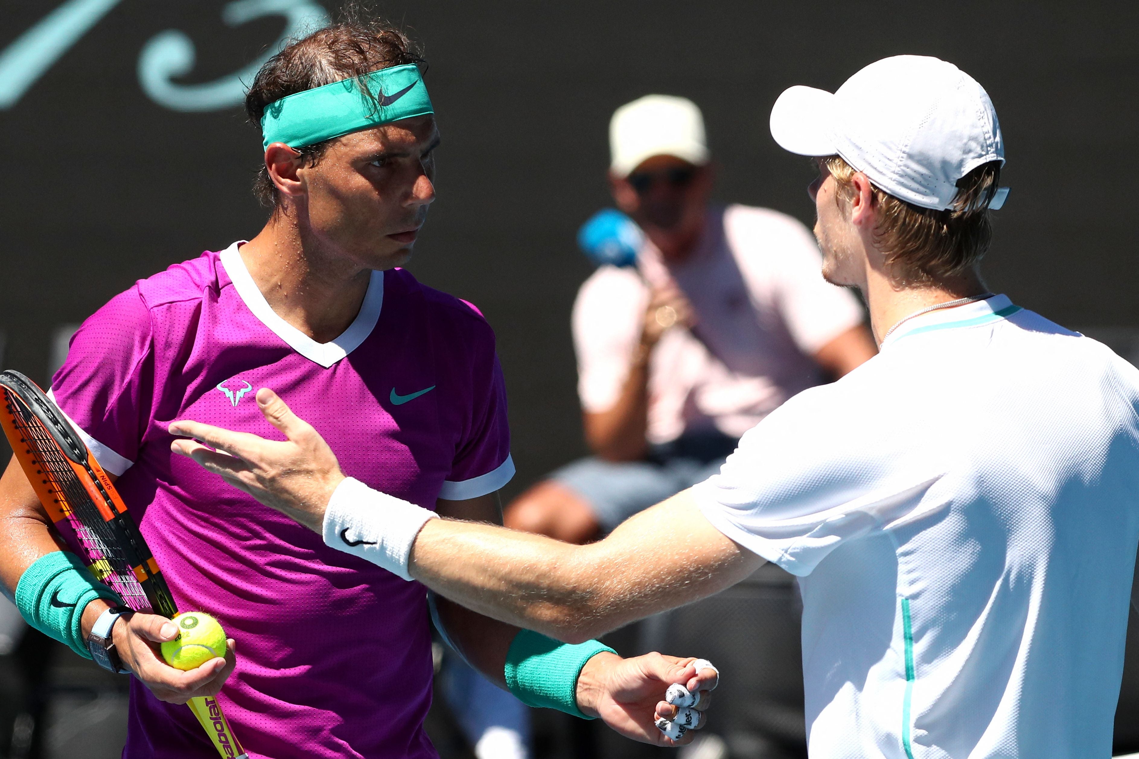 Nadal and Shapovalov clashed in Melbourne
