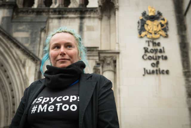 Environmental activist Kate Wilson was deceived into a nearly two-year relationship with an undercover officer (Stefan Rousseau/PA)