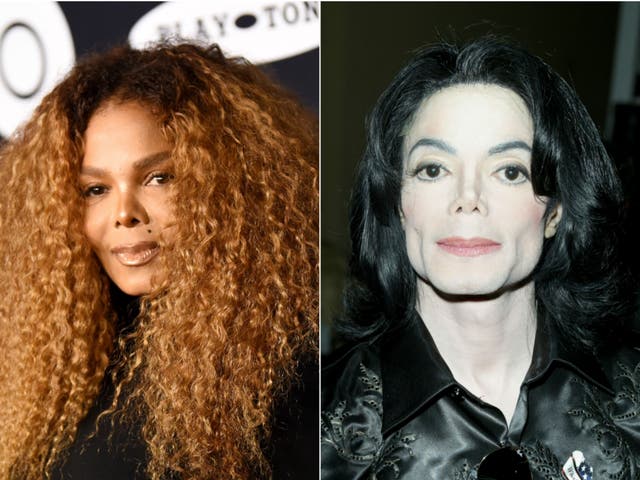 <p>Janet Jackson and Michael Jackson</p>