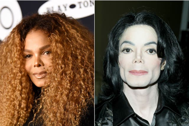 <p>Janet Jackson and Michael Jackson</p>