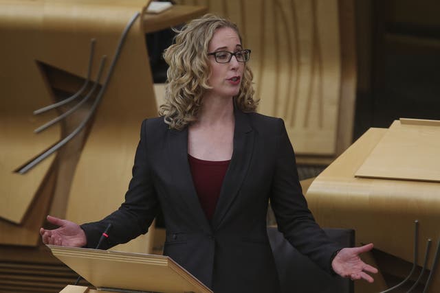 Scottish Green MSP Lorna Slater said the Scottish Government had no control over the procurement decisions of the company involved in the Deposit Return Scheme (Fraser Bremner/Scottish Daily Mail/PA)