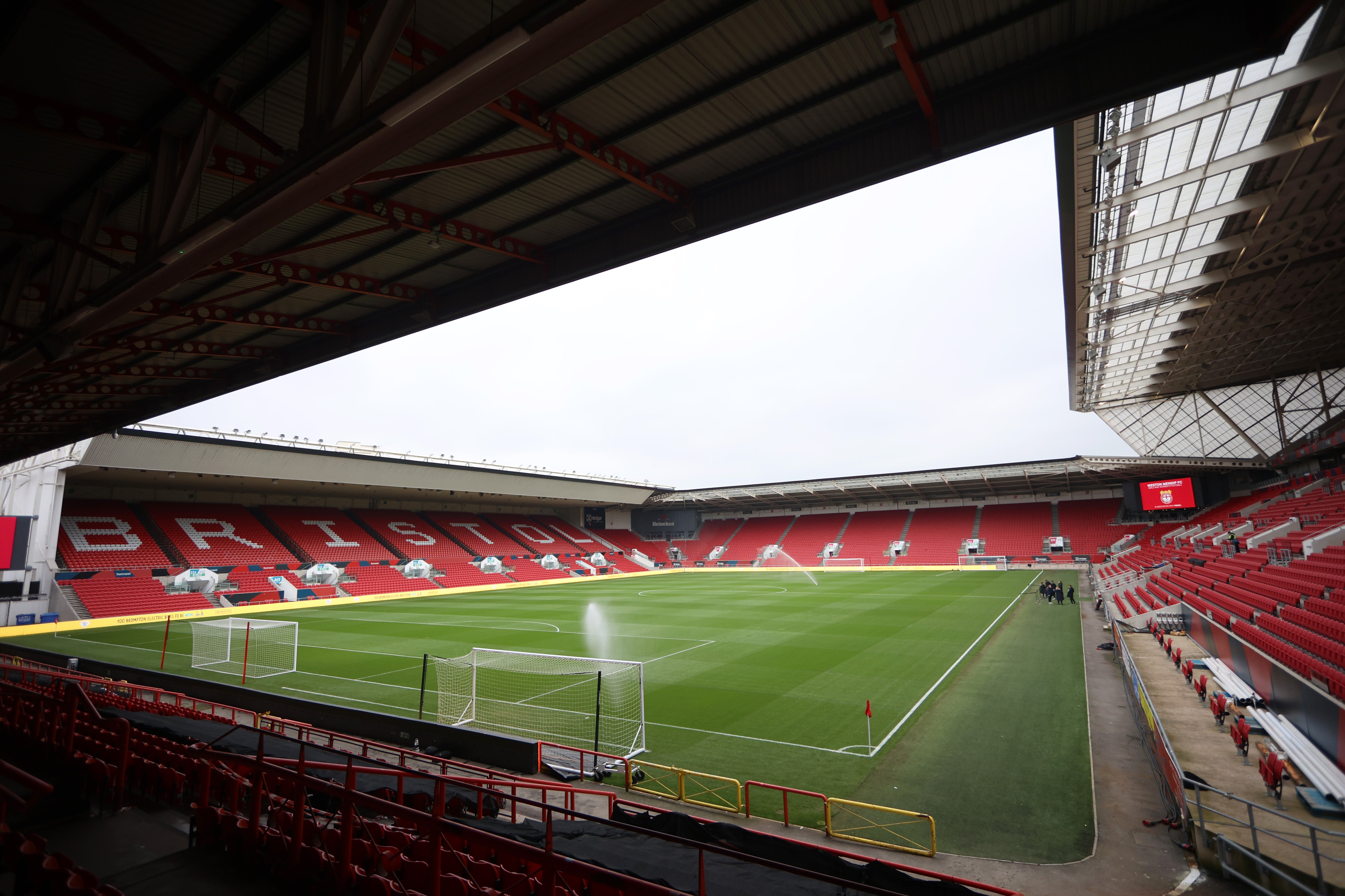 A general view of Ashton Gate