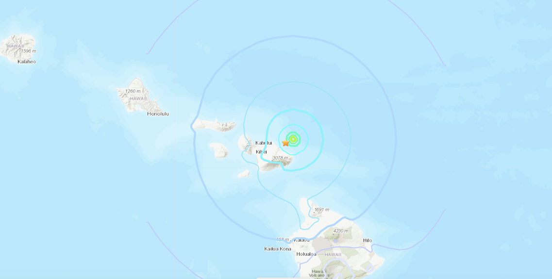 Maui earthquake