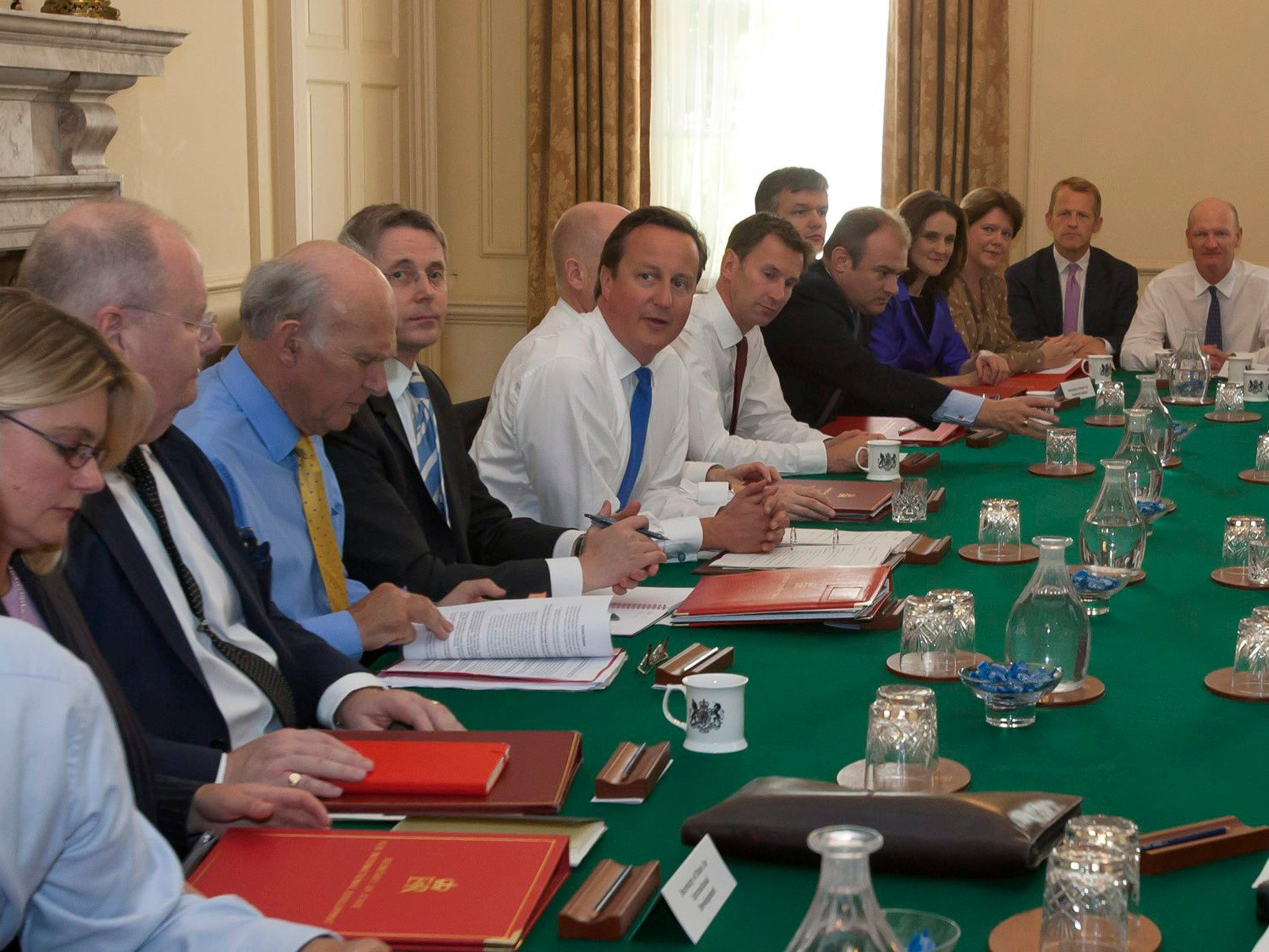 Mr Hunt in former leader David Cameron’s cabinet in 2012