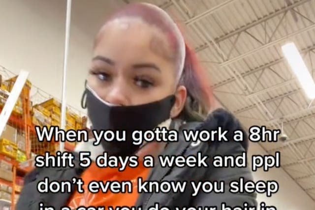 <p>A Home Depot worker going by the name Aaliyah explains in a TikTok video that despite working full-time, she has to live in a car and shower at Planet Fitness.</p>