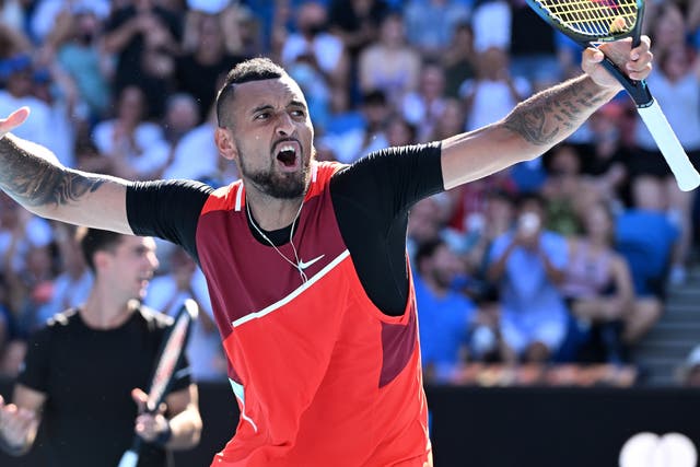 <p>Kyrgios is on a good run in the Australian Open doubles </p>