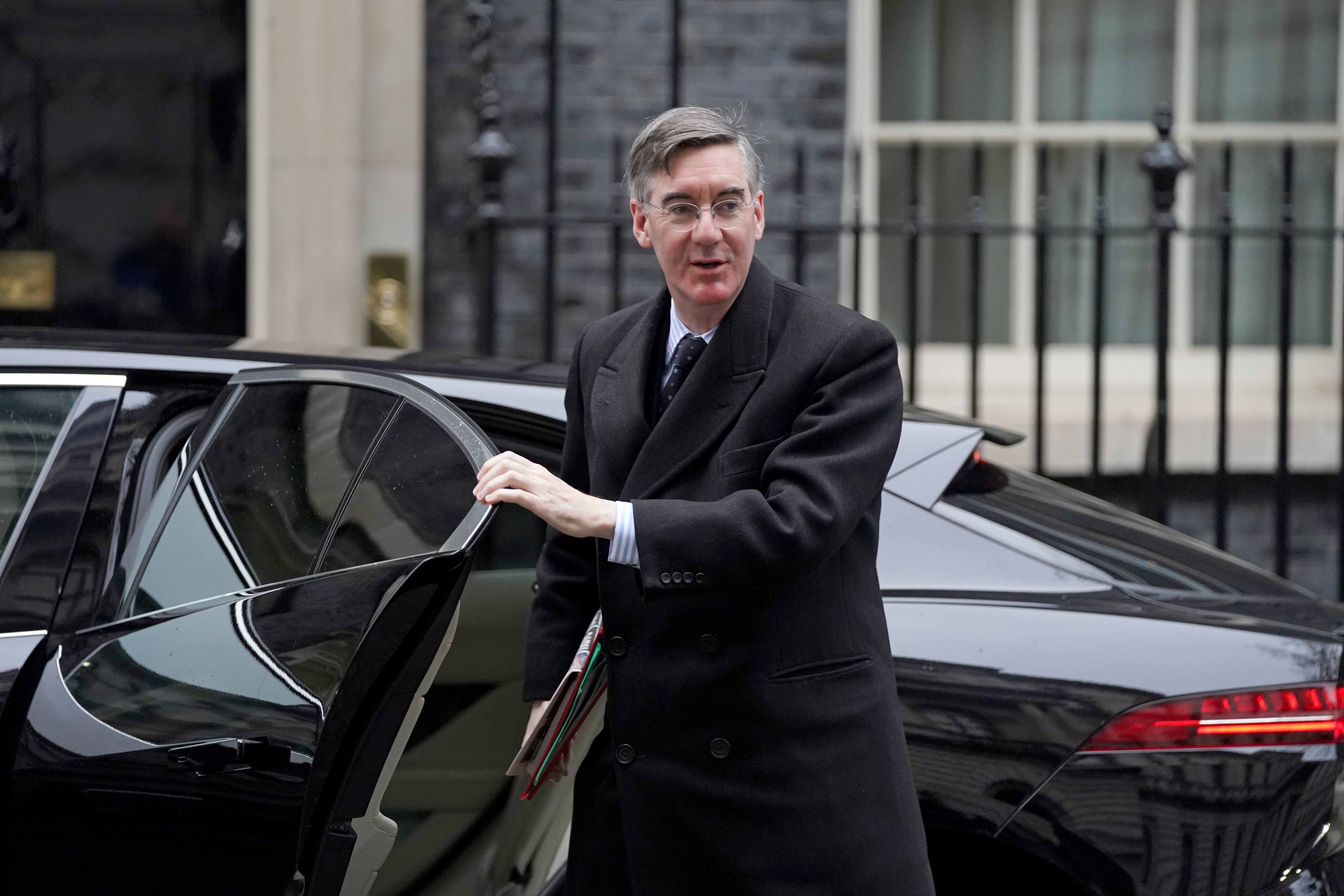 Jacob Rees-Mogg suggested any attempt to remove Boris Johnson from Downing Street should lead to a general election
