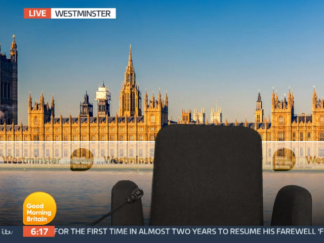 <p>Good Morning Britain broadcast an empty chair after no government minister booked to appear on the ITV programme to address Downing Street lockdown party allegations</p>