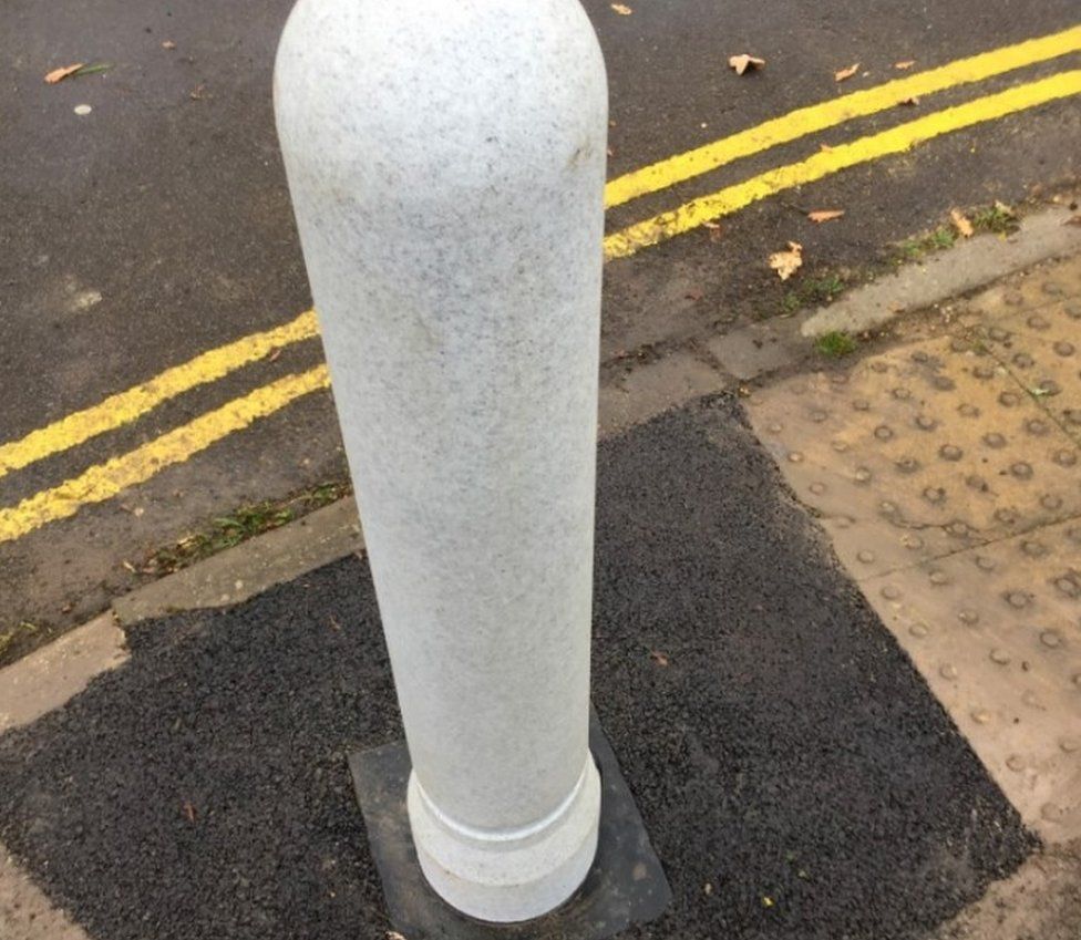 Hampshire County Council is trialling the resilient plant-based bollards