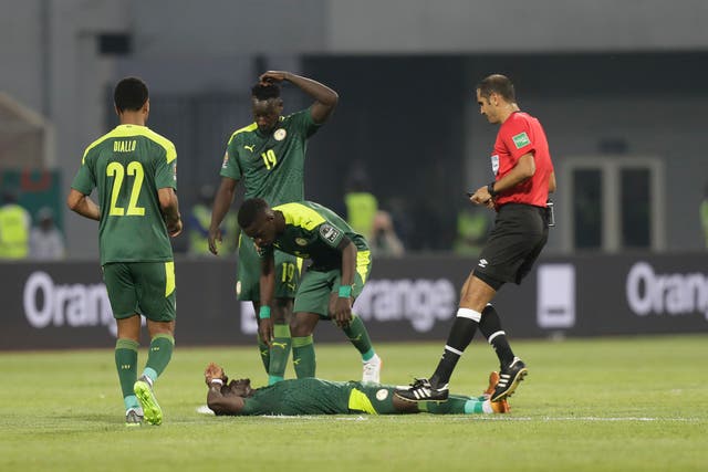 Senegal have been accused of risking the health of Sadio Mane after the Liverpool forward’s head injury in the win over Cape Verde (Sunday Alamba/AP)