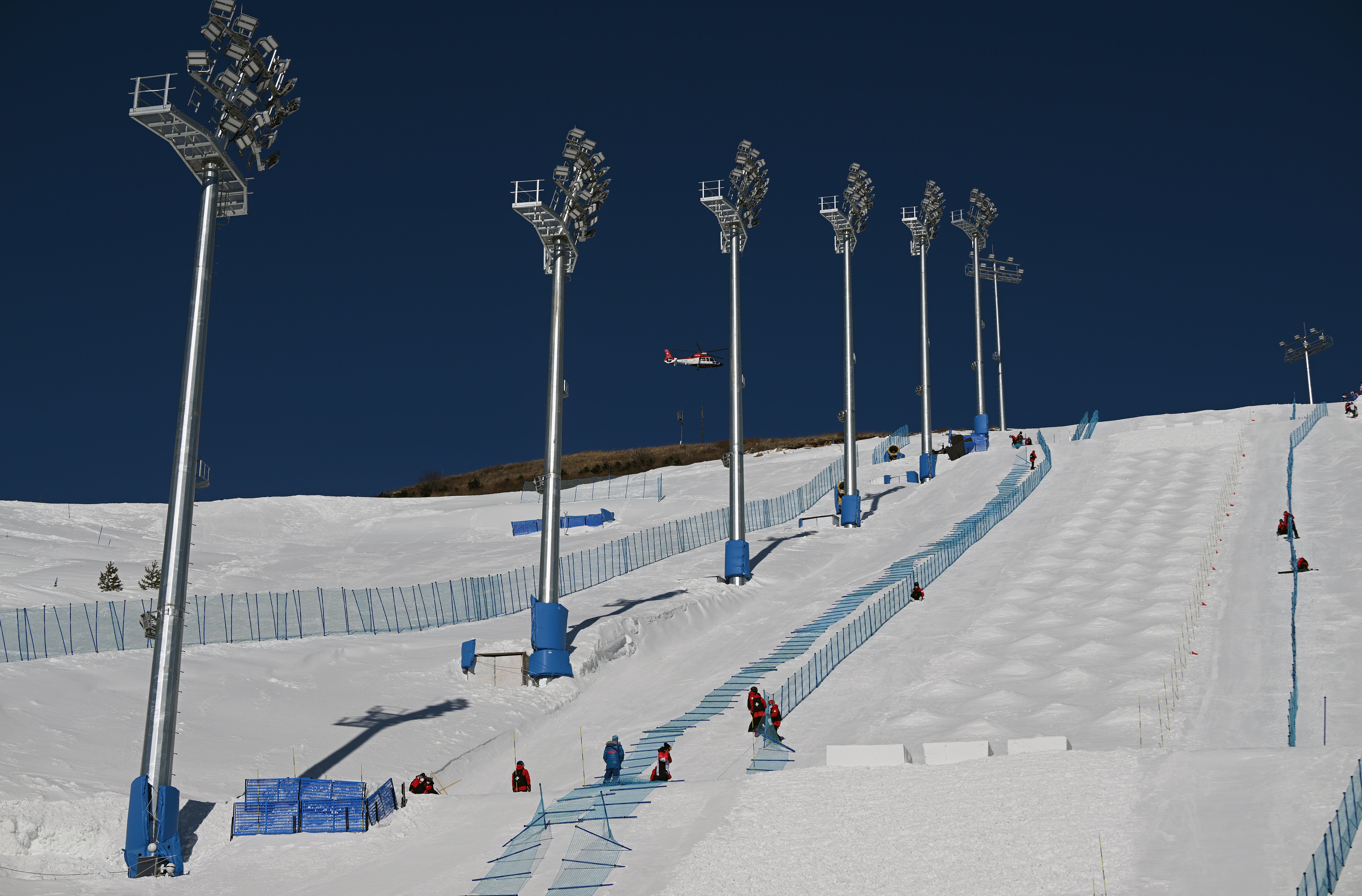 The Beijing Games is the first Winter Olympics to use almost 100 percent artificial snow