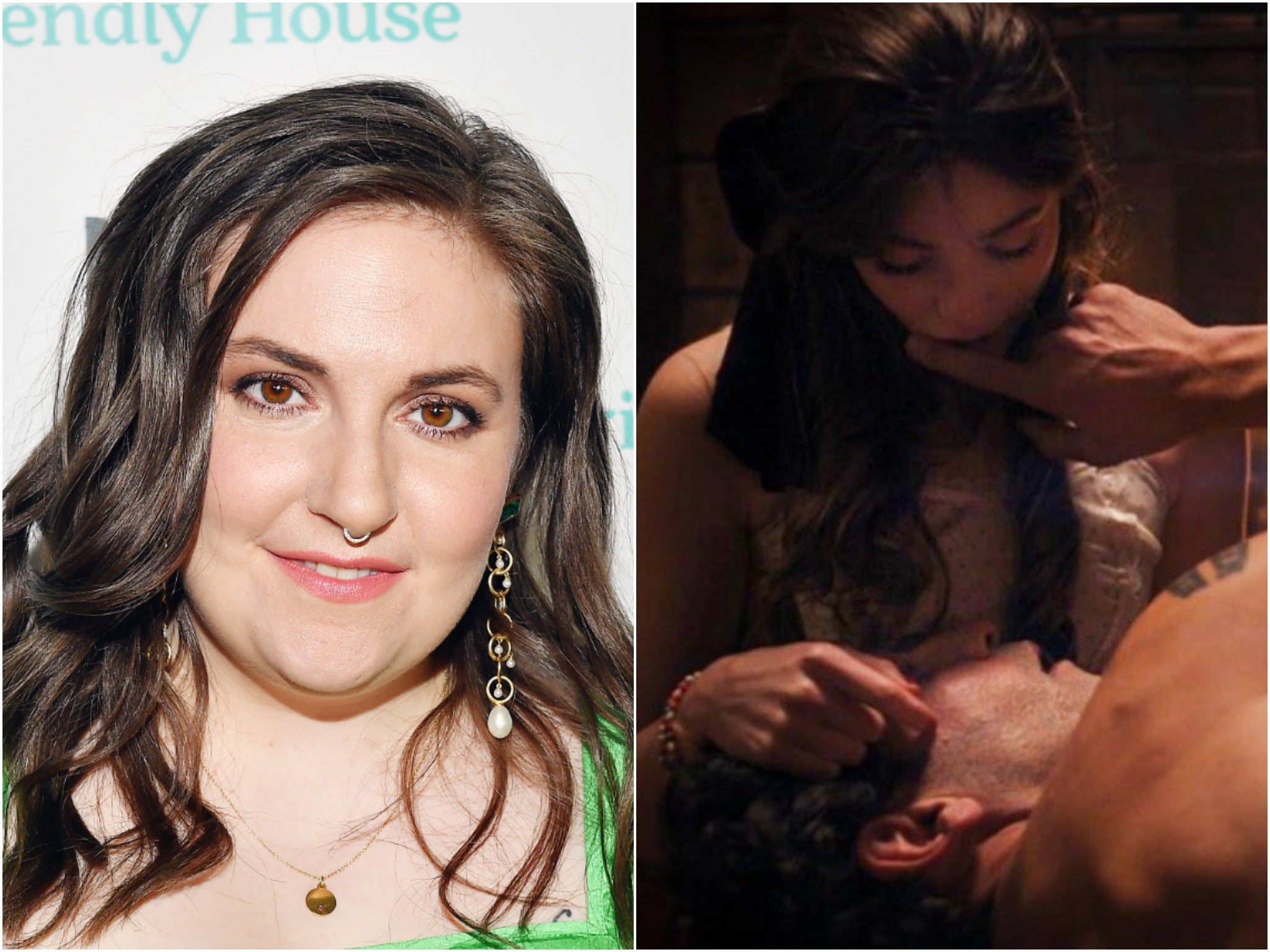 <p>Lena Dunham and a still from Dunham’s new film, ‘Sharp Stick'</p>