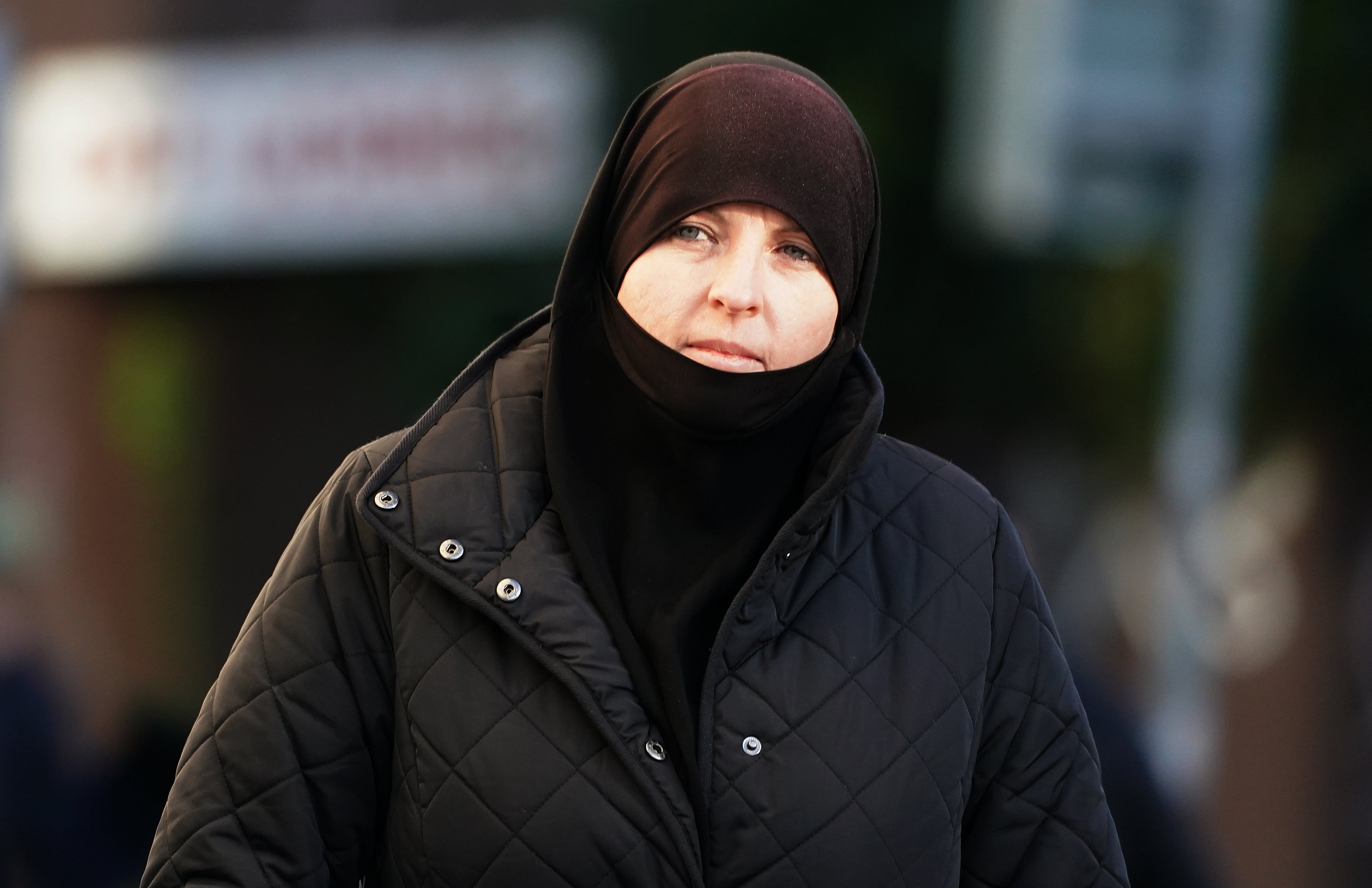 Lisa Smith outside the Special Criminal Court in Dublin where she is facing terror-related charges (Brian Lawless/PA)