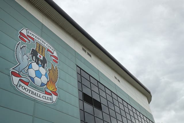 A Coventry supporter was arrested after an alleged incident of racist abuse (Bradley Collyer/PA)