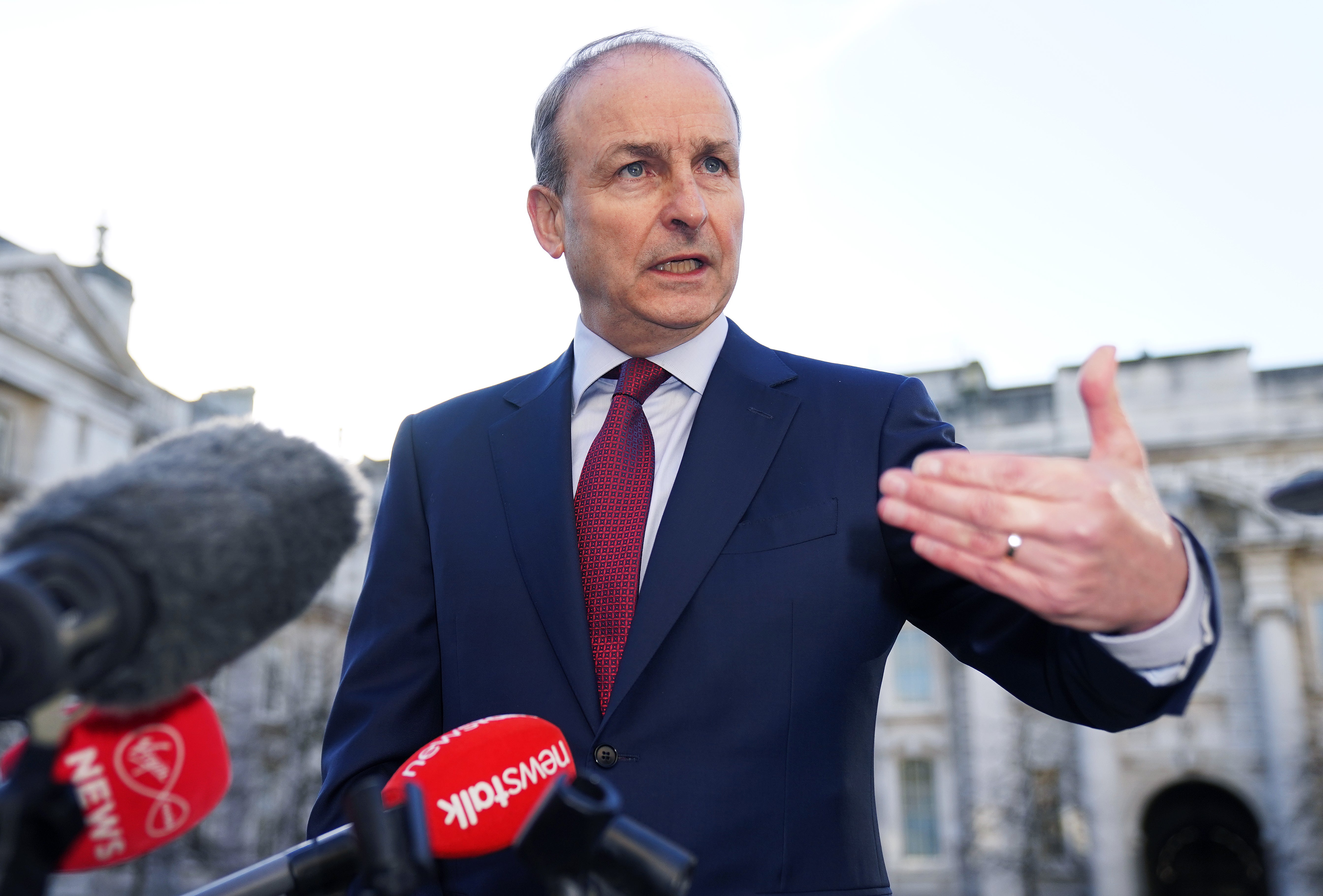 Taoiseach Micheal Martin, who has praised the “vital role” of the European Union in bringing peace to the island of Ireland, on the 50th anniversary of it joining the bloc (Brian Lawless/PA)