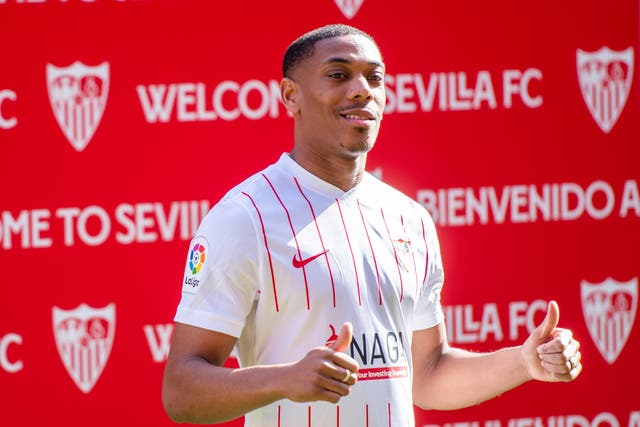 <p>Martial has joined Sevilla from Manchester United</p>