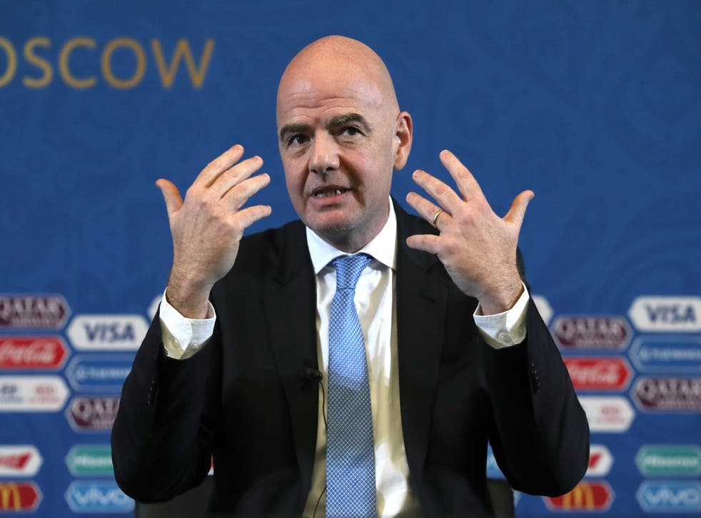 Remarks from Gianni Infantino, pictured, about African migrants were “completely unacceptable”, Kick It Out chief executive Tony Burnett has said (Nick Potts/PA)