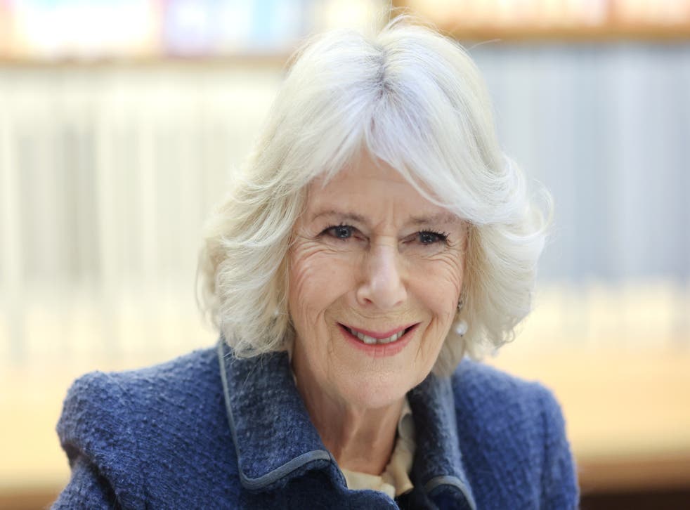 The Duchess of Cornwall during a visit to the University of Oxford’s Bodleian Library. Picture date: Wednesday January 26, 2022.