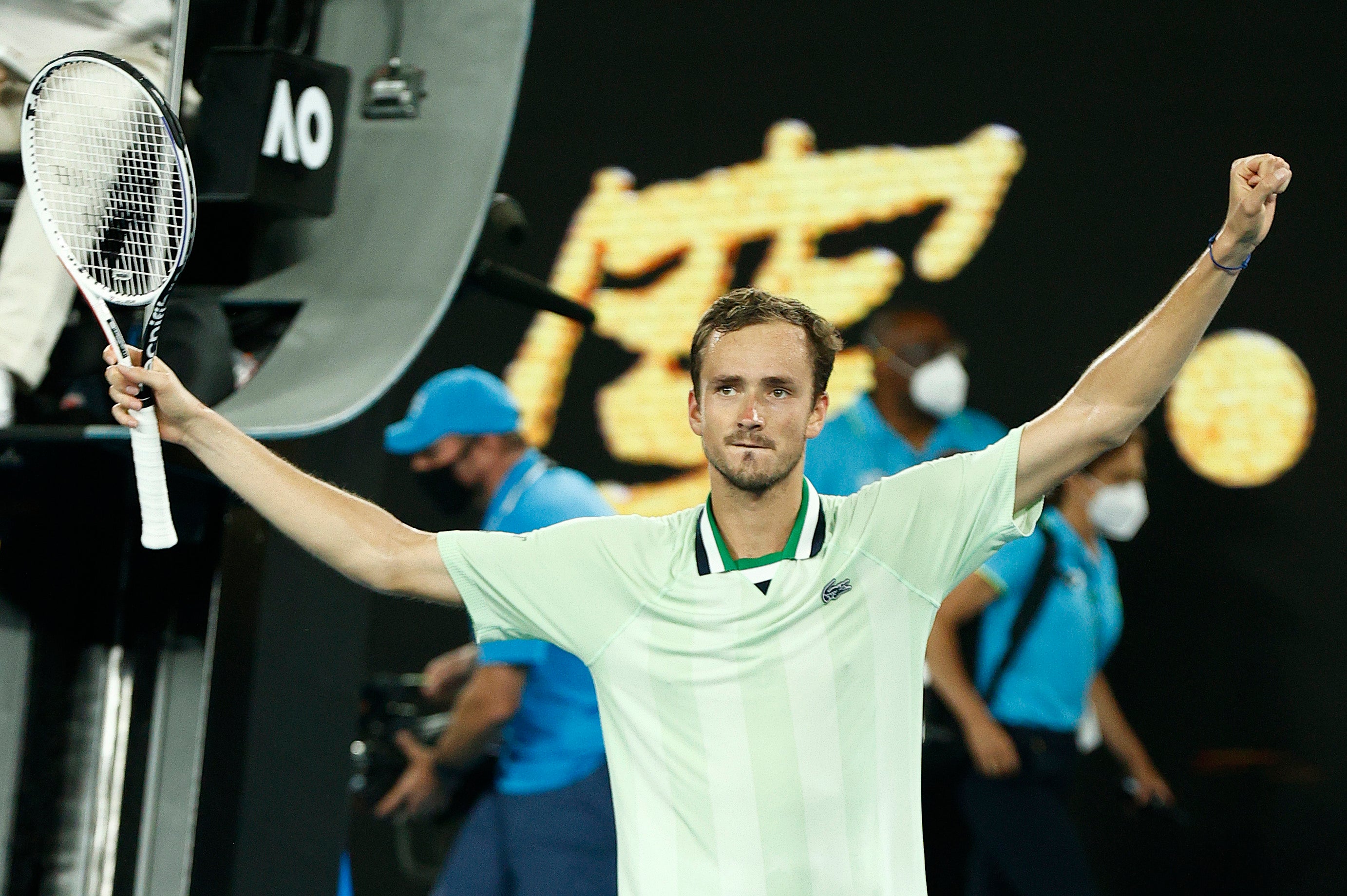 Daniil Medvedev saved match point before defeating Felix Auger-Aliassime