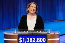 Amy Schneider: Newly defeated Jeopardy! champion says her time on show was ‘winding down’